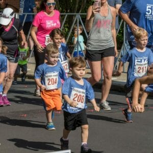 Children running during a race